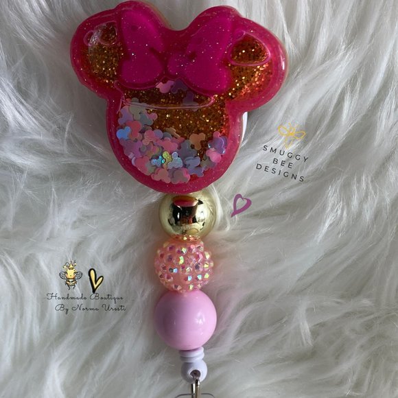 Minnie Mouse Badge Reel For Nurses - Picture 2 of 4